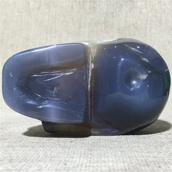 Naturlige Geode Agat baghovedet kvarts krystal modellen boligudstyr dekoration stone og crystal Reiki healing jade kranier