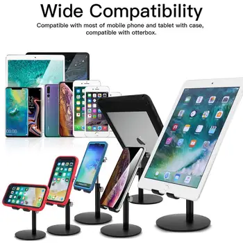 Universal Aluminium Stå Skrivebord Holder Til Xiaomi Mobiltelefon Holder Til iPhone Metal Tabletter Stand Til ipad