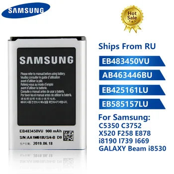 Original Udskiftning Mobiltelefon Batteri EB483450VU For Samsung C5350 C3752 X520 F258 i8190 I739 I669 I8160 J1mini i8530 i8558 i8550