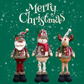 Nye År Indretning Santa Claus, Sne Mand, Elk Dukke Glædelig Jul Dekoration Vedhæng Drop Pynt Til Xmas Tree Vindue Indretning