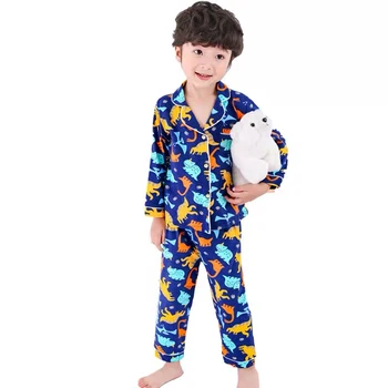 Børn tegnefilm pyjamas til piger dyr trykte pyjamas børn hjem bære drenge nattøj sæt størrelse 90-160 cm