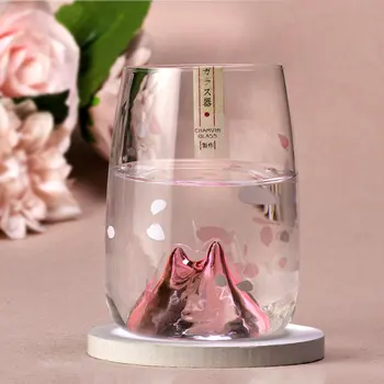280ml Cherry Blossoms Glas Kop Japansk Krystal Glas Whisky Vodka Bar Club Øl Glas Hjem Og Kopper Party Bar Drinkware