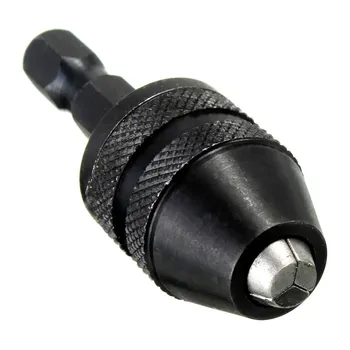 1PC 0.3-3.6 mm Hurtig Borepatron Carbon Stål Plug Change-Adapter Boremaskine M/ Sekskantet Håndtere Sekskantet Skaft med Top Kvalitet