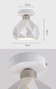 Moderne LED-loftslampe Luminarias Diamond Light Til soveværelset Midtergangen Korridor, Køkken, balkon, Moderne LED Loft Lampe til hjemmet