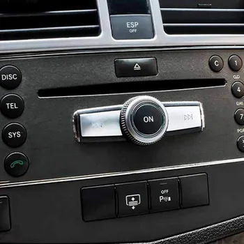 DHBH-Car Multimedia-Volumen-Knapper Dekoration Klistermærker Dække Trim til Mercedes Benz C E-Klasse W204 CLS GLK ML350 C180 E260