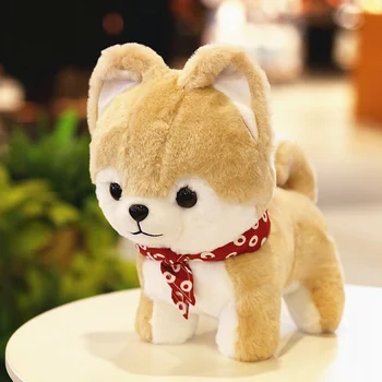 29cm 35cm Søde Shiba Inu Akita Hund Efterligning Dog Tegnefilm Kreative Dukke Kid Legetøj