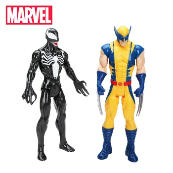Sæt af 2 Marvel Venom Titan Hero-Serien Venom Thor Figur 30cm Marvel Avengers Spider-man Action Figur Collectible Model Dolls