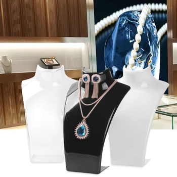 Smykker som Halskæde, Øreringe Plast Mannequin Bust Displayet Stå Arrangør Indehaveren af høj kvalitet