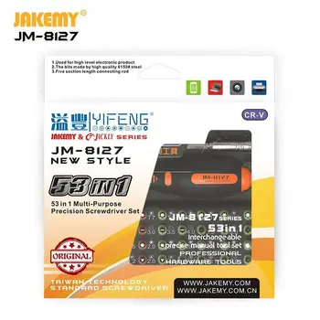 JAKEMY 8127 53 I 1 Professionel Mini-Skruetrækker Sæt DIY Reparation Værktøj til Mobiltelefon, Bærbare Elektroniske Produkter