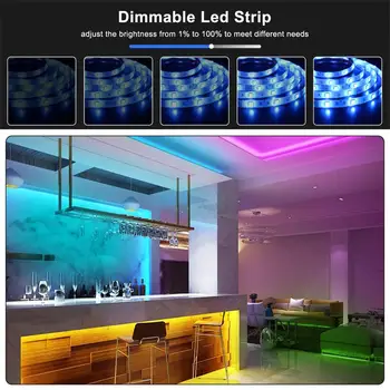 5050 LED Strip Music Sync-TV Baggrundslys Køkken Soveværelse Led-Belysning Neon-Strømforsyning til LED Strip Bluetooth Controller