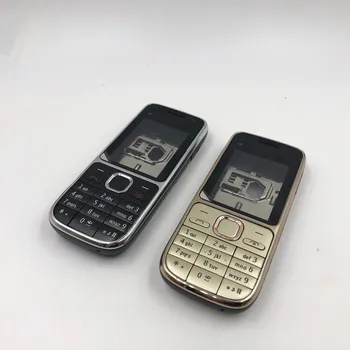Ny Telefon Fuld Boliger Dække Sagen Med hebraisk Stempel eller russisk Eller engelsk eller arabisk Tastatur Til Nokia C2-01 C201