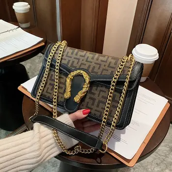 Klassisk Kæde Taske til Kvinder 2021 Nye Mode Skulder Messenger Flap Bag Damer Fashionable Pung og Taske Luksus Designer Gg
