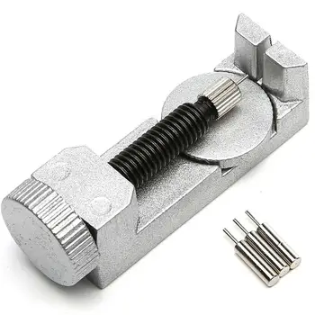 Professionel Ur Band & Armbånd Link Remover Justerbar med Metal Ur Reparation Værktøjer til Urmager Sølv Ur Rep Værktøj