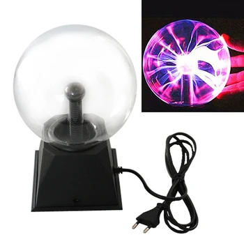 Crystal Plasma-Ball Night Light Glas Sfære bordlampe DIY Part Magic Nyhed Lyn Plasma-Bord Lys Ny