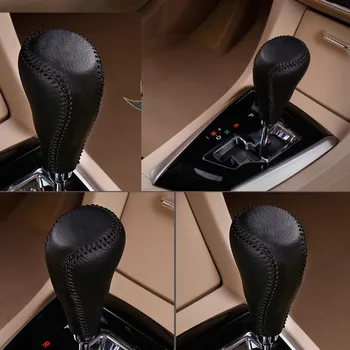 Bil Styling Læder Cover Til Toyota Camry 2013-2016 2017 2018 2019 Automatisk Gear Hoved Gearknop Gear Shift Kraver Sag