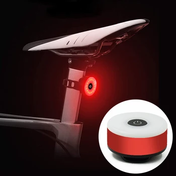 15000lm Cykel Foran Lys + Rød Hale Bag Lyset, T6 LED Zoomable Cykel Forlygte USB-genopladelige cykel lampe Sikkerhed Flash Lys