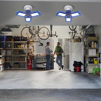 Deformerbare LED Garage 30W Lampe 40W Lys 110v 220v Høj Kold Hvid Justerbar Vinkel LED Pære Til Workshop