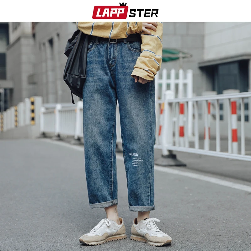 Mænd Blå Baggy Jeans Harem Bukser 2020 Herre Koreanske Mode, Denim Lige Bukser Mandlige Foråret Hip Hop Løse Bukser Xxl køb online Mænds Tøj > www.bujinkan-vejle.dk