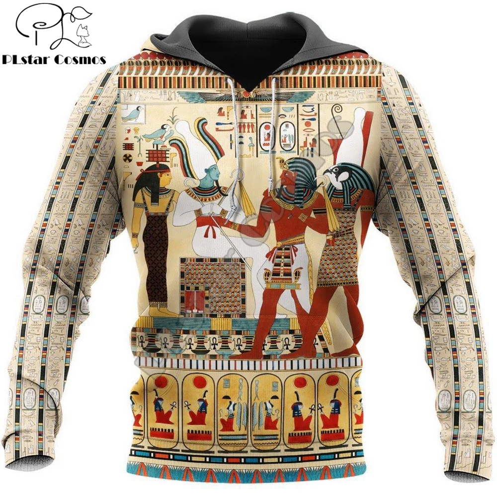 Ancient Egyptian Art 3d-over Trykt Tøj Unisex Deluxe Mænd Hoodie Zip-pullover, Casual Jakke Træningsdragt Kj319 køb online - Mænds Tøj > www.bujinkan-vejle.dk